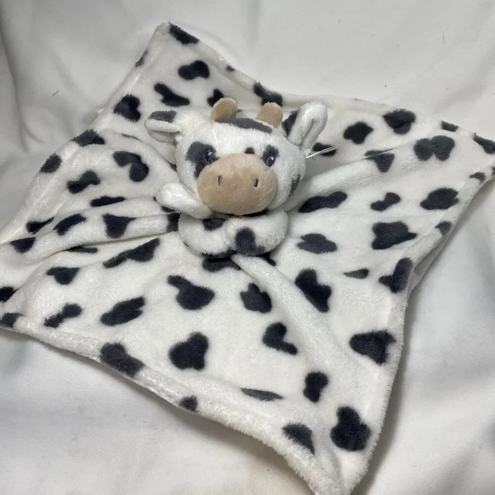 Carter's Spotted COW Security Blanket Baby Plush  Lovey Toy with tags 13x13